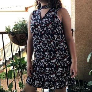 Dark floral dress